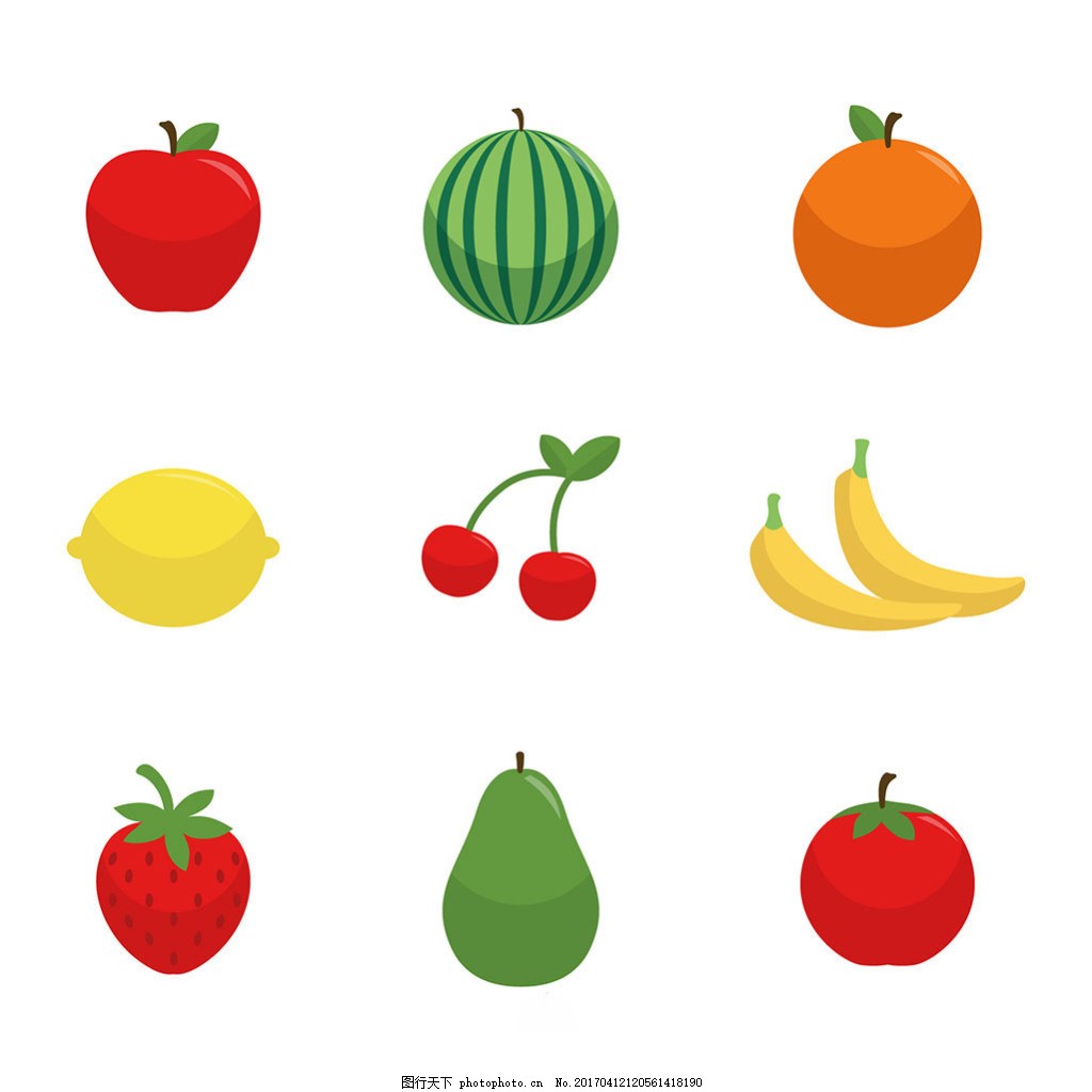 缤纷果盘 那些让人垂涎欲滴的水果图标